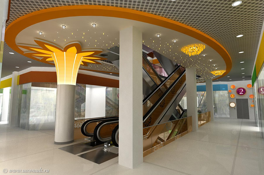 Дизайн-проект торгового центра «Цветной парк», г. Иркутск