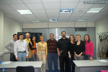 Кира и Рубен Канаян с участниками семинара