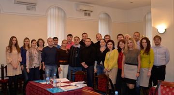Кира и Рубен Канаян с участниками октябрьского семинара в Москве