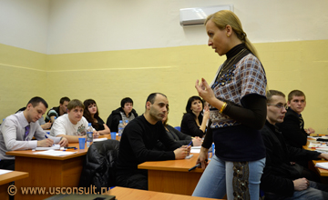 Кира Канаян на корпоративном семинаре в Петрозаводске