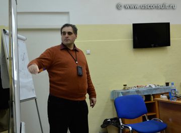 Рубен Канаян на корпоративном семинаре для компании «Центральная стройбаза Карелии» 