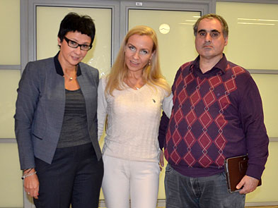 Авторы и ведущие семинара Кира и Рубен Канаян с Ольгой Киселевой